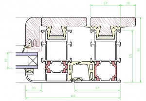 Assieme perimetrale mm.81×118 – vetro spessore mm.20