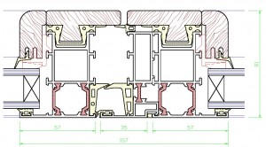 Assieme centrale mm.81x157 - profilo di RIPORTO