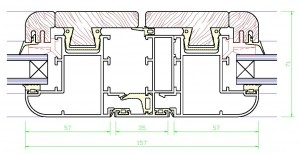 Assieme centrale mm.71×157 – profilo di RIPORTO