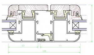 Assieme centrale mm.71×138 – profilo TZ